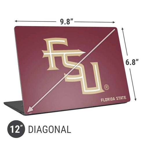 Florida State FSU Seminoles Maroon Universal Laptop 12in (9.8 x 6.8in) Skin